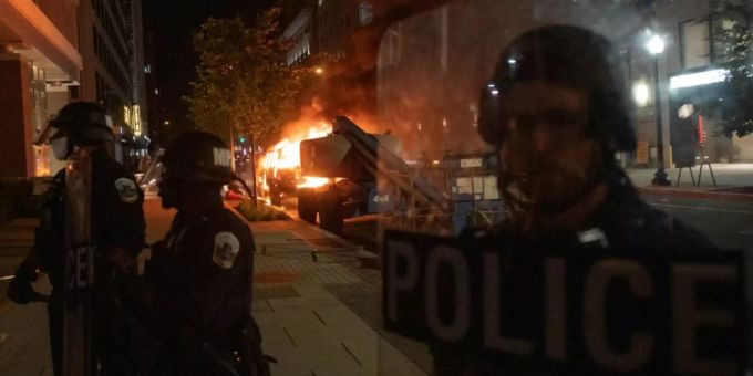 Polizeieinsatz in Minneapolis Polizeieinsatz in Minneapolis