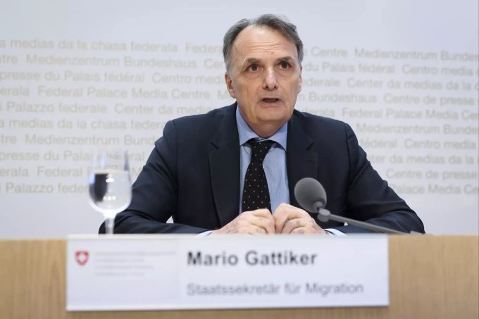 Mario Gattiker, Staatssekretär für Migration, spricht während einer Medienkonferenz zur Situation des Coronavirus. Coronavirus