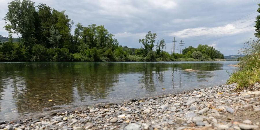 Flussaue in Rupperswil liegt zwischen Aarau und Wildegg.