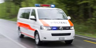 Polizei - Streifkollision in Heiden AR