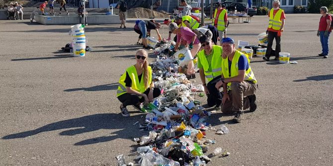 Die Cleanwalkers kommen erstmals zum Anti-Littering-Einsatz
