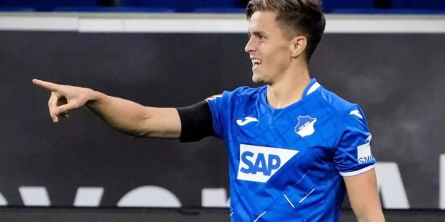 Hoffenheims Christoph Baumgartner machte gegen den 1. FC Köln ein ganz starkes Spiel. Foto: Ronald Wittek/epa-Pool/dpa