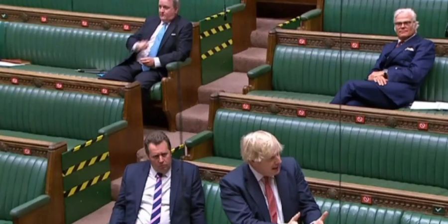 Johnson am Montag im Parlament