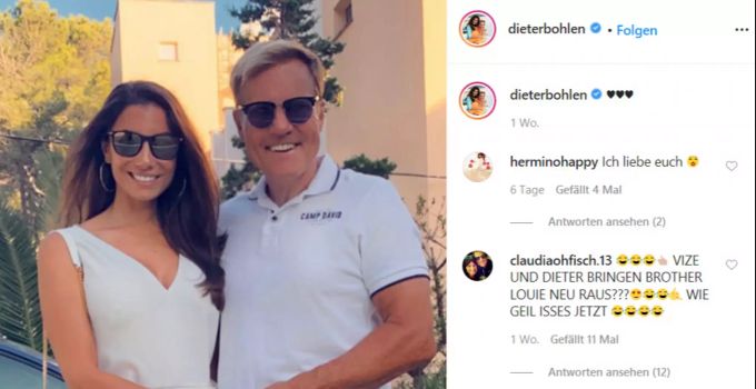 Dieter Bohlen und seine Freundin Carina. dieterbohlen