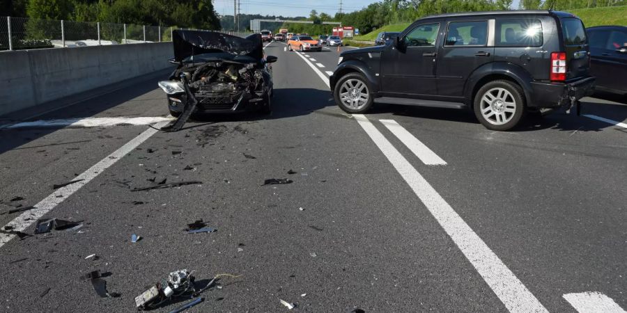 Auffahrkollision bei der Autobahnausfahrt