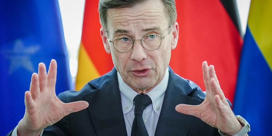 ARCHIV - Der Ministerpräsident von Schweden: Ulf Kristersson. Foto: Kay Nietfeld/dpa