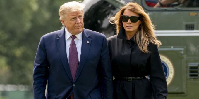 Donald Trump und seine Ehefrau Melania. Donald Trump Melania