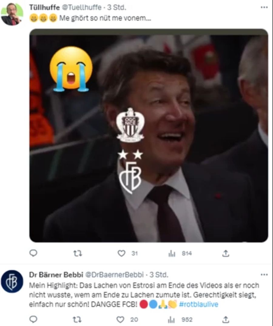 Die Fans des FC Basel feiern das Video der Social-Media-Abteilung.