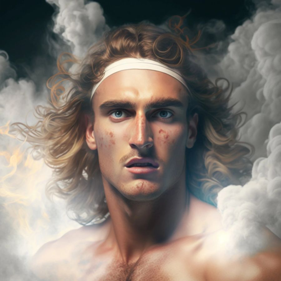 Tennis-Star Stefanos Tsitsipas hat den Beinamen «Greek God» – Apollo lässt grüssen.