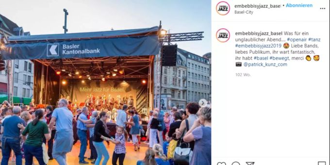 Das Festival «Em Bebbi sy Jazz» im August 2019. em bebbi sy jazz