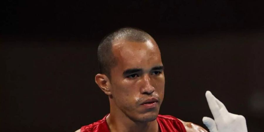 Vorerst heimatlos: Eldric Sella Rodriguez, Boxer vom Refugee Olympic Team (EOR). Foto: Ou Dongqu/XinHua/dpa