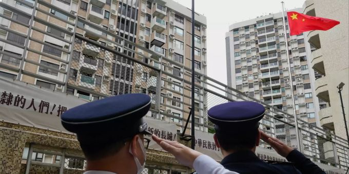 Proteste verboten - Hongkong begeht Jahrestag der Rückgabe an China