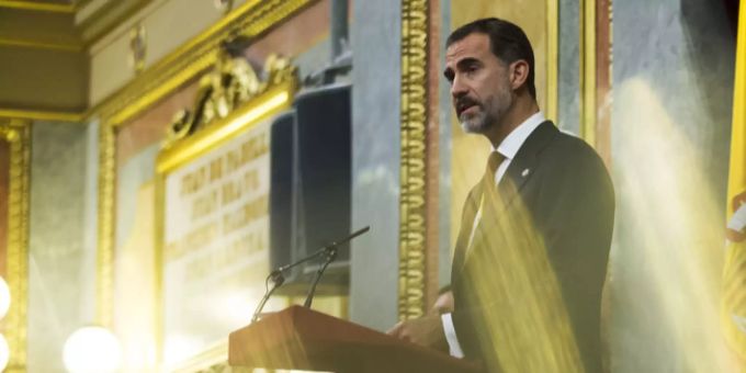 Der junge Spanier täuschte viele Unternehmer, gab sich zudem als Gesandter von König Felipe VI (im Bild) aus. könig felipe iv.