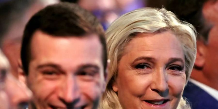 Le Pen und ihr designierter Nachfolger Bardella