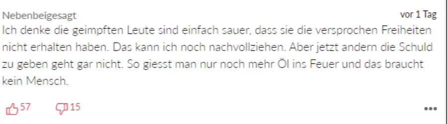 So erklärt sich ein User der Frust der aufgebrachten Leser.