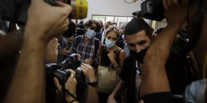 Das Medieninteresse an dem Fall ist gewaltig. Heute sagen die Familienmitglieder vor dem Gericht in Tel Aviv aus. Israel Italy Survivor Custody