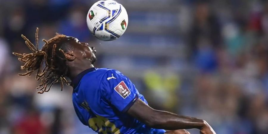 Italiens Moise Kean in Aktion. Foto: Fabio Ferrari/LaPresse via ZUMA Press/dpa