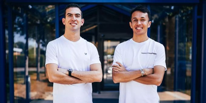 Nicholas Latifi (li.) und Alex Albon starten 2022 für Williams in der Formel 1. Formel 1 Latifi Albon