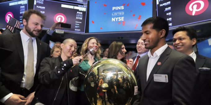 New York - Pinterest legt fulminanten Börsenstart hin