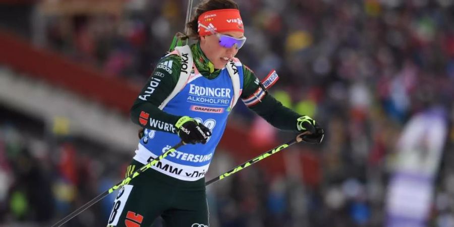 Denkt noch nicht an einen Rücktritt: Laura Dahlmeier. Foto: Sven Hoppe