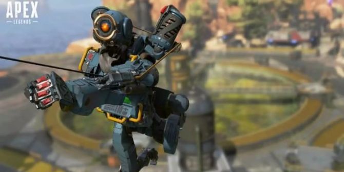 Der Pathfinder aus Apex Legends nutzt seine Zipline.