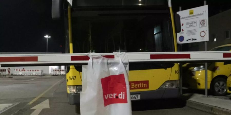 Warnstreik bei Berliner Verkehrsbetrieben