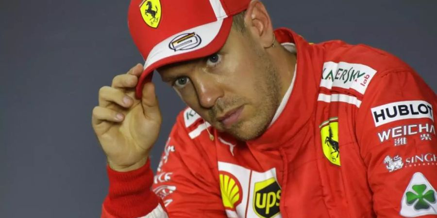 Geht in sein fünftes Dienstjahr bei Ferrari: Sebastian Vettel. Foto: Sergei Grits/AP