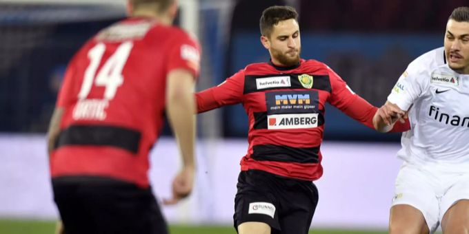 Saleh Chihadeh vom SC Kriens (M) spielt nächste Saison im Dress des FC Thun. FC Thun Saleh Chihadeh