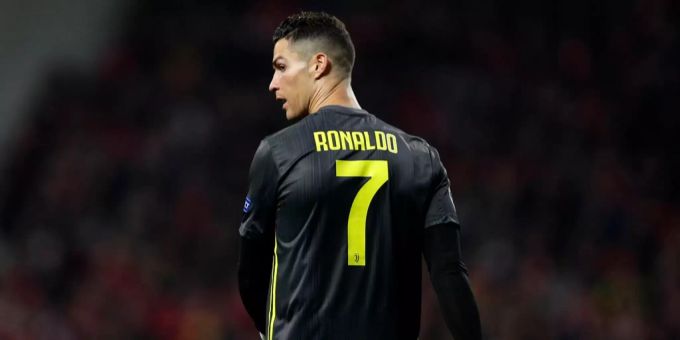 Cristiano Ronaldo beim Champions League-Spiel gegen Atlético Madrid. Cristiano Ronaldo Juventus Turin