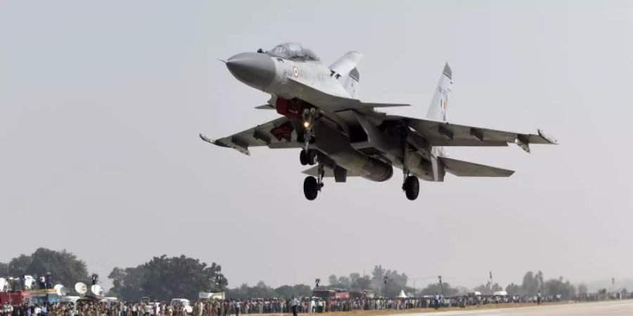 Ein Kampfflugzeug des Typs SU-30 MKI der indischen Luftwaffe. Foto: Prabhat Kumar Verma/ZUMA Wire