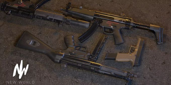 Die neuen Waffen in «Insurgency: Sandstorm» liegen auf dem Boden. Insurgency: Sandstorm