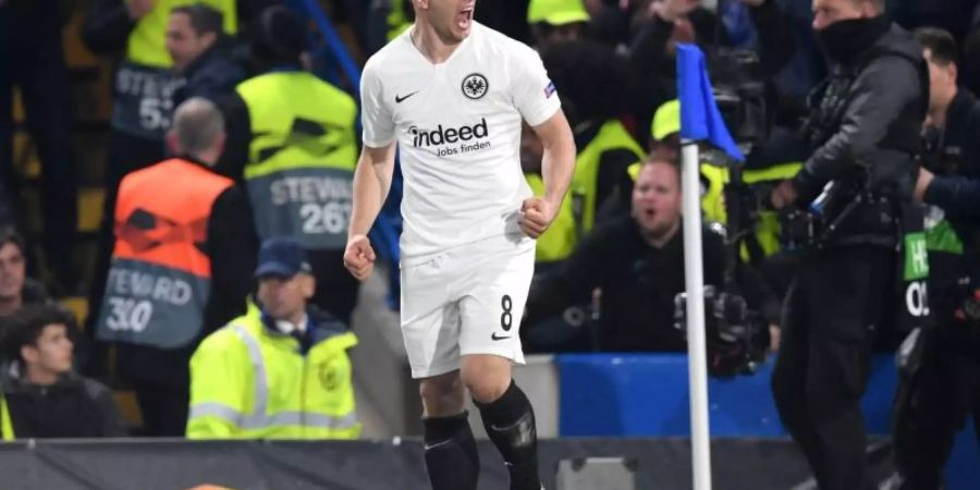 Luka Jovic wurde zu einem der heissbegehrtesten Stürmer in Europa. Foto: Arne Dedert