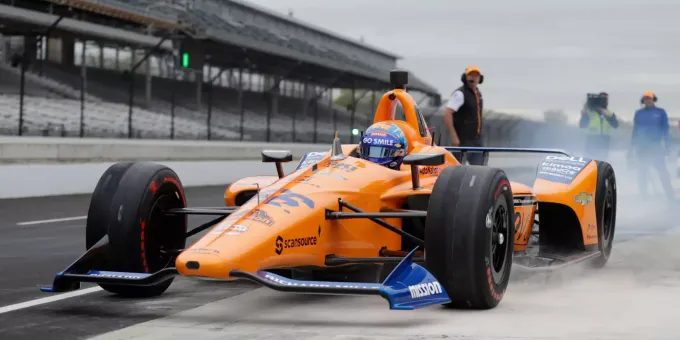 Fernando Alonso Bei Indy 500 Test Auf Dem Letzten Platz