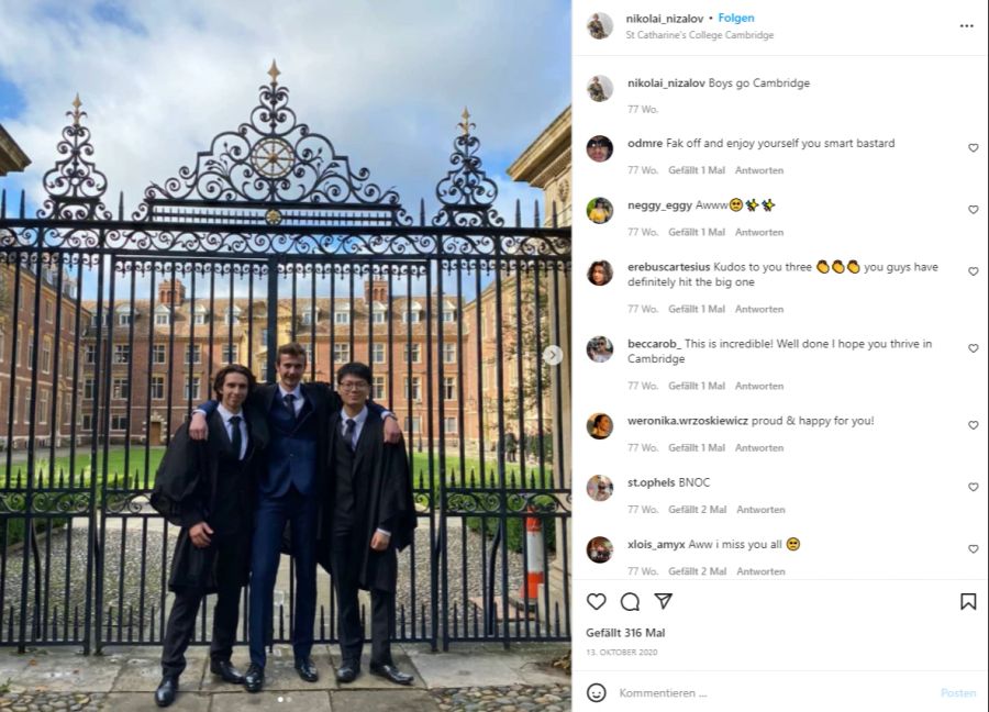 Nikolai Nizolav ist von der Elite-Universität Cambridge in den Ukraine-Krieg gezogen.