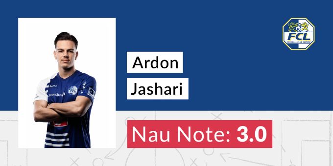 Die Note für Ardon Jashari vom FC Luzern. fc luzern