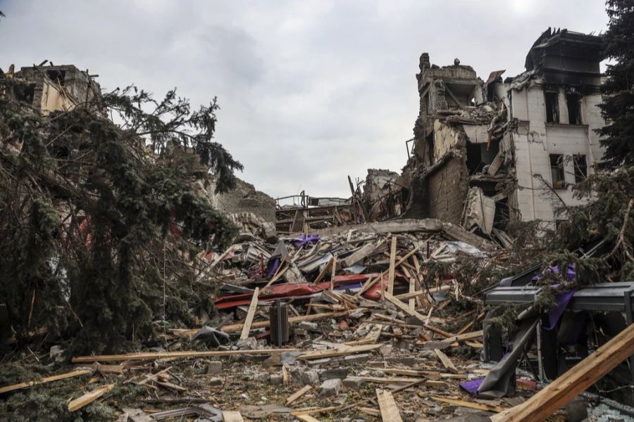 Das Theater in Mariupol, wie 90 Prozent der Gebäude, wurde zerstört.