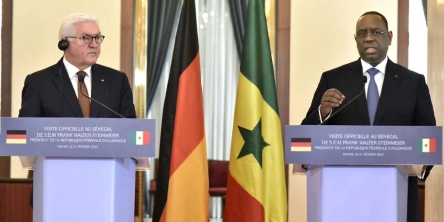 Steinmeier in Senegal (mit Präsident Macky Sall)