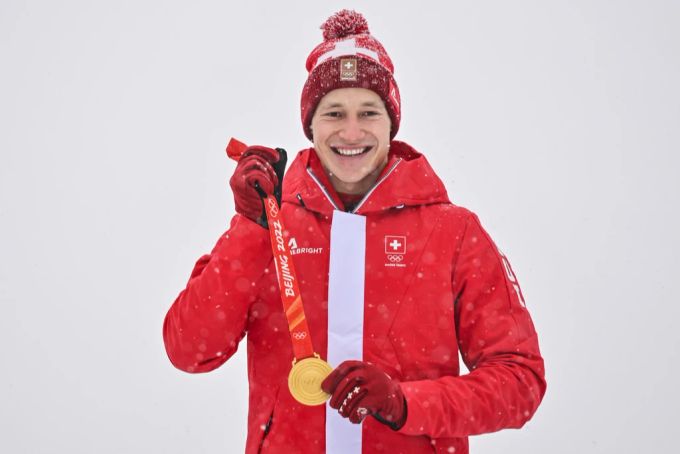 Marco Odermatt gewinnt an Olympia 2022 Gold im Riesenslalom. olympia 2022