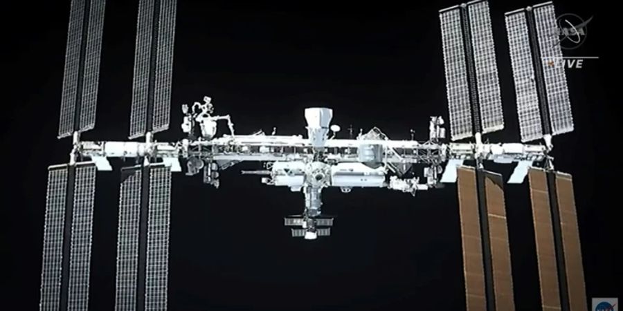 Nasa-Aufnahme der ISS vom April 2021