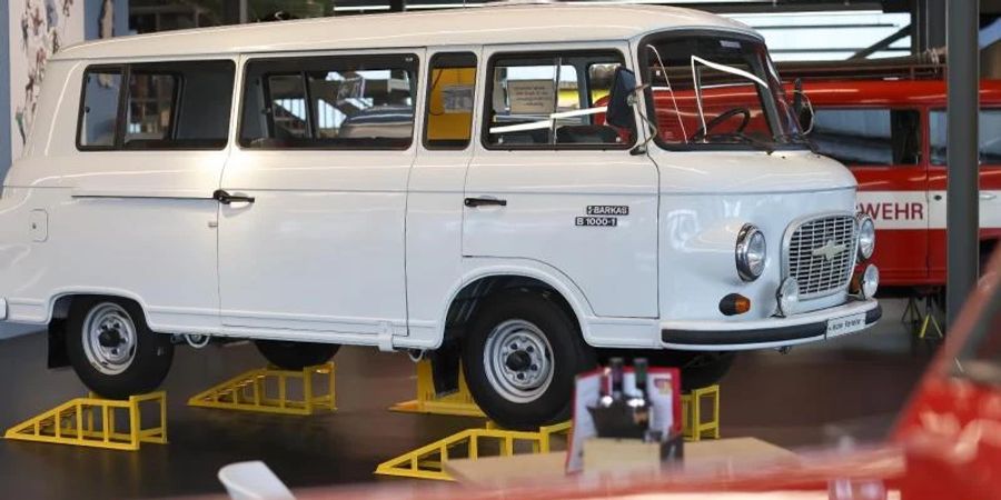 Im März 1962 wurde der Barkas 1000 auf der Leipziger Frühjahrsmesse der Weltöffentlichkeit vorgestellt. Der letzte vom Band gelaufene seiner Art befindet sich heute im Frankenberger Museum «ZeitwerkStadt». Foto: Jan Woitas/dpa-Zentralbild/dpa