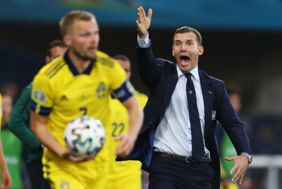 Shevchenko war von 2015 bis 2021 Nationaltrainer der Ukraine.