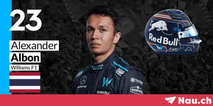Alexander Albon startet 2022 für Williams in der Formel 1. Alex Albon Formel 1