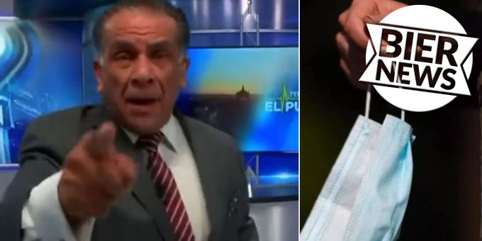 Wegen Masken-Gegnern - Hier rastet Moderator in Mexiko-TV komplett aus!
