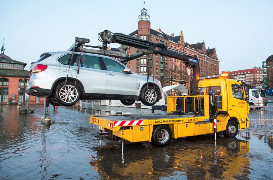 Sturmflut in Hamburg