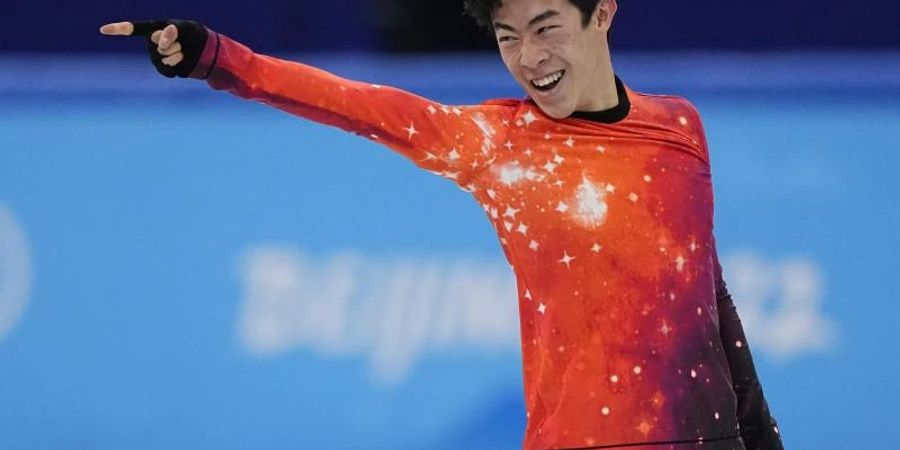 US-Star Nathan Chen ist Olympiasieger im Eiskunstlaufen. Foto: David J. Phillip/AP/dpa