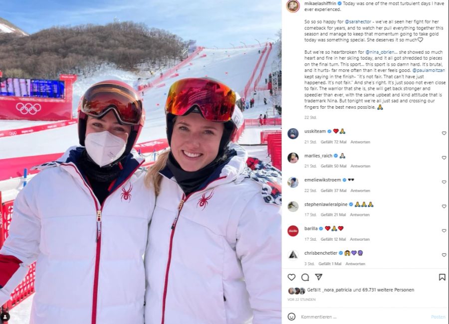 Mikala Shiffrin Olympia 2022