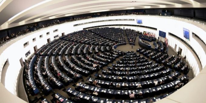 Plenarsaal des EU-Parlaments in Strassburg Plenarsaal des EU-Parlaments in Strassburg