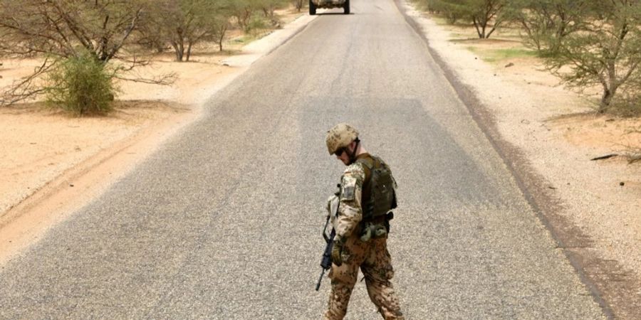 Deutscher Fallschirmjäger in Mali