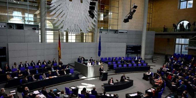 Scholz im Bundestag Scholz im Bundestag