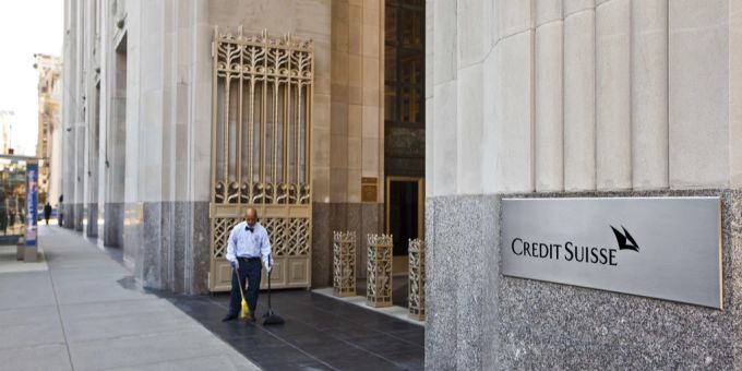 Die Filiale der Credit Suisse in New York. cs debakel